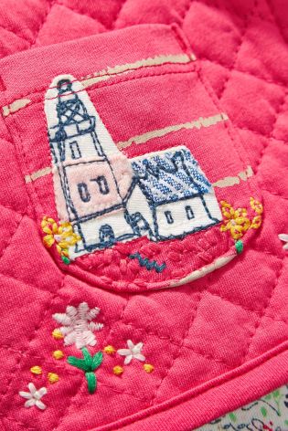 Pink Embroidered Detail Jacket (0mths-2yrs)